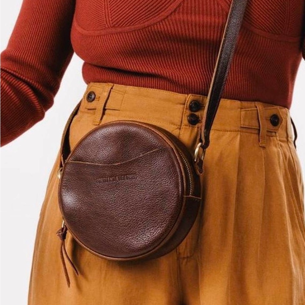 Portland Leather Small Circle Crossbody